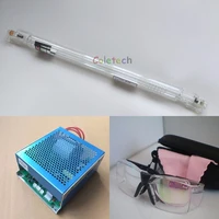40w co2 laser tube 70cm power supply ac220v engraver cutter goggles