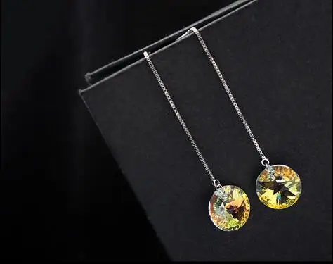 Новые модные круглые серьги капли короткие Индивидуальные Длинные дизайнерские