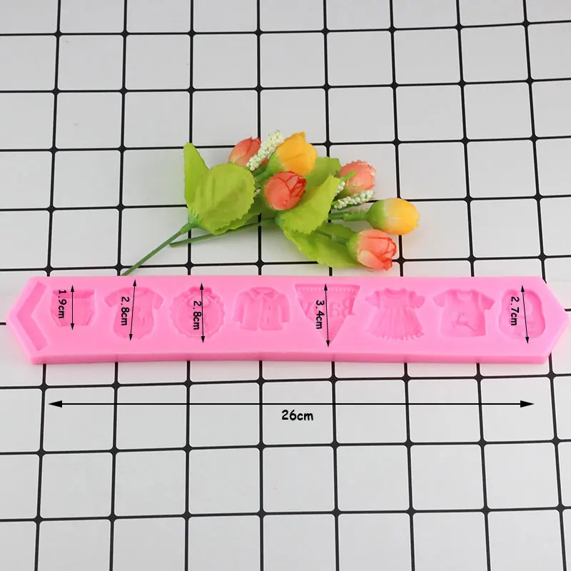 3D детская одежда душ DIY силиконовая форма для выпечки Кухня Торт украшения формы для шоколада выпечки инструменты