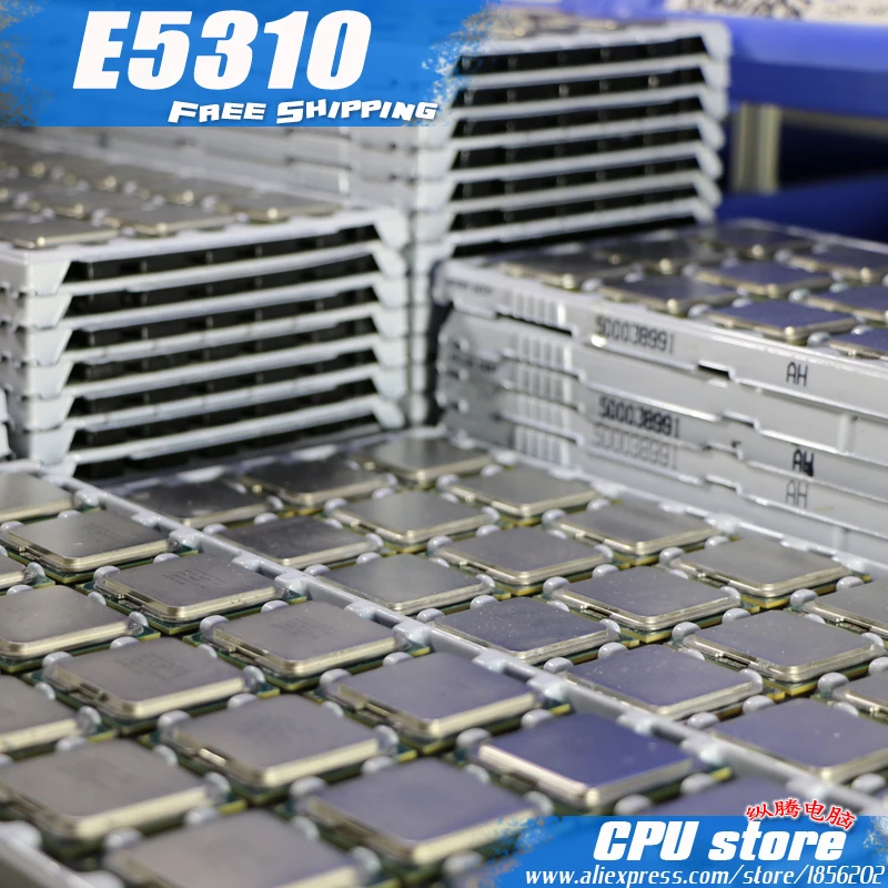 Intel Xeon e5310 1.6 ГГц/8 м/1066 мГц/Процессор равно LGA775 Core 2 quad Процессор работает на плата