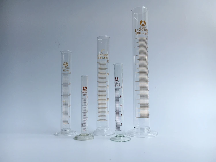 

free shipping 250ml 2pcs/lot lab glass cylinder borosilicate glass accurate scale