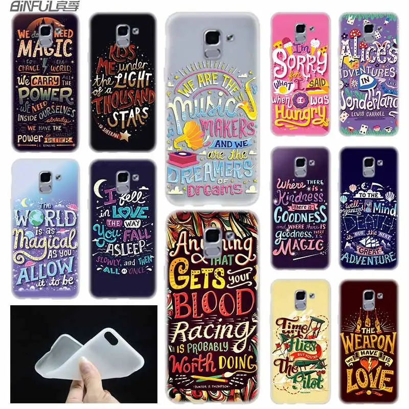 Чехол для телефона мягкий чехол Coque Samsung Galaxy J6 J8 J3 J5 J7 J4 Plus 2018 2016 2017 EU Prime Pro Ace j610 The