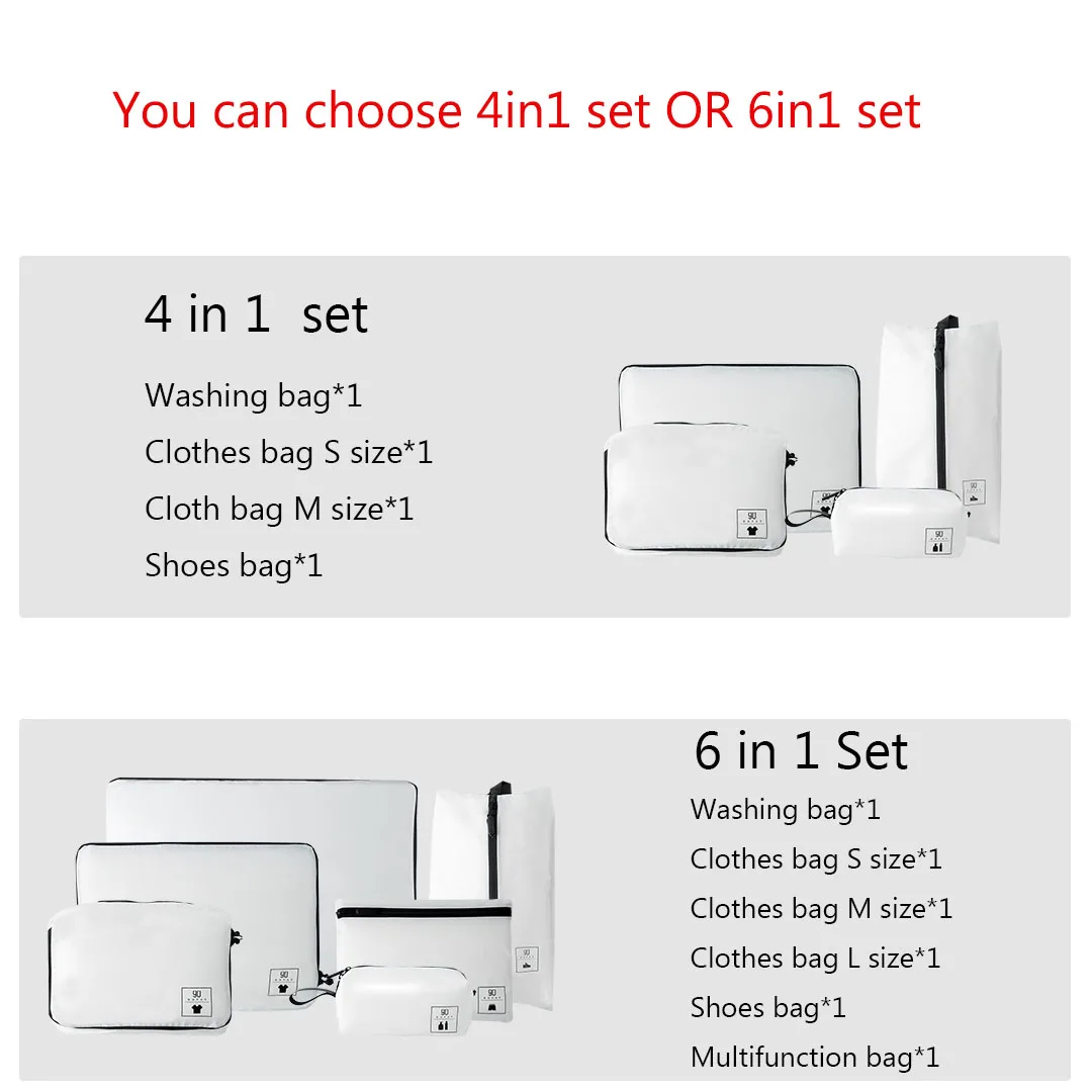 Сумка для хранения Xiaomi органайзер путешествий с молнией водонепроницаемая