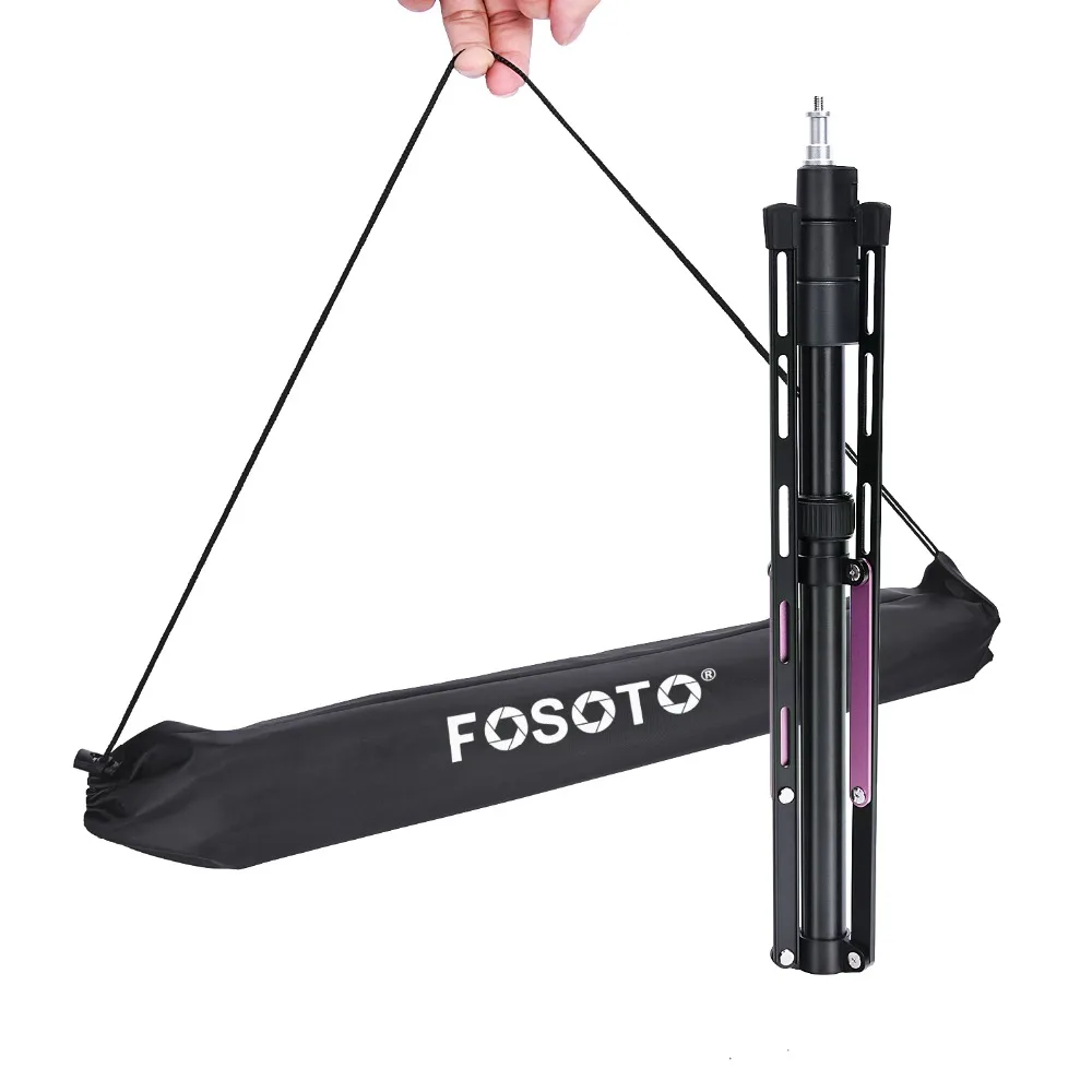 Fosoto FT-190 розовая кольцевая лампа штатив Стенд 1/4 винт софтбокс для фотостудии фотографическое освещение софтбокс видео вспышка зонтик