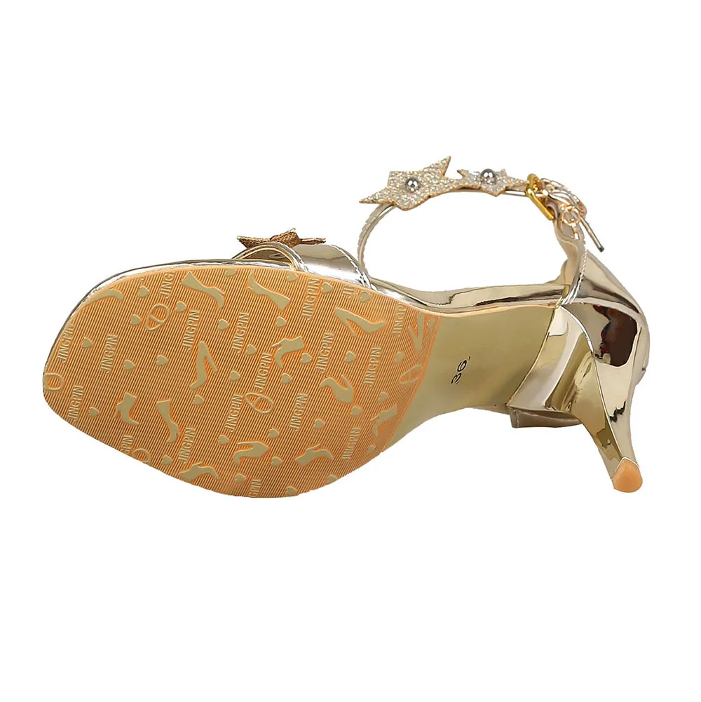 Женская обувь Летние сандалии на высоком каблуке Женские с закрытым каблуком