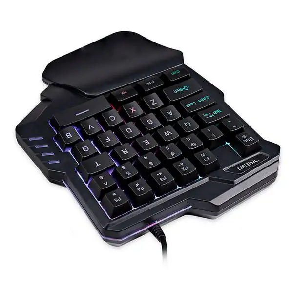 g30 1 6m wired gaming keypad with led backlight 35 keys one handed membrane keyboard for lolpubgcf free global shipping