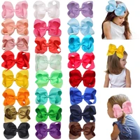 24 pcs 6 inch hair bows for girls big grosgrain girls 6 hair bows alligator clips for teens kids toddlers