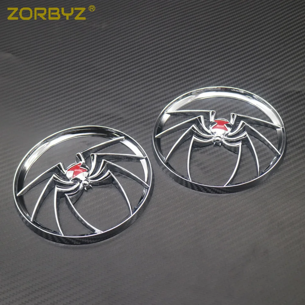 ZORBYZ 1 пара хромированных колонок в виде паука накладка гриля для Harley Electra Street Glide