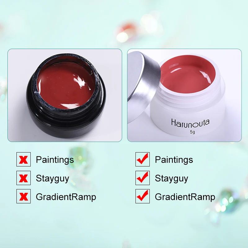 Harunouta 60 цветов 5 г полуперманентный лак гель Vernis верхнее покрытие для дизайна