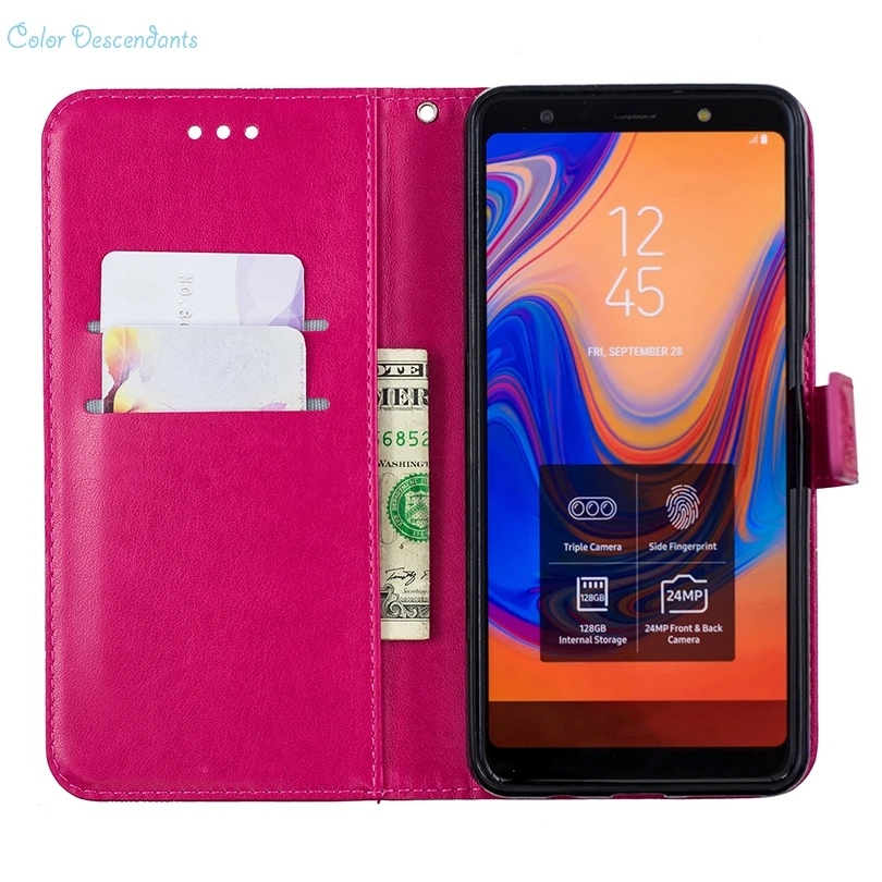 Чехлы-книжки на для SAMSUNG Galaxy J3 SM-J330F J330F/DS 3D флип-кейсы для SAMSUNG J3 16 Гб оперативной памяти, 32 Гб встроенной памяти, чехлы из ТПУ с полной Корпус
