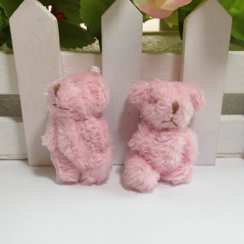 10pc 4.5cm Simulation Bear Hair Doll Plush Toy Kids Birthday Gift doll Keychain bag Decorations Accessories pendant | Игрушки и хобби