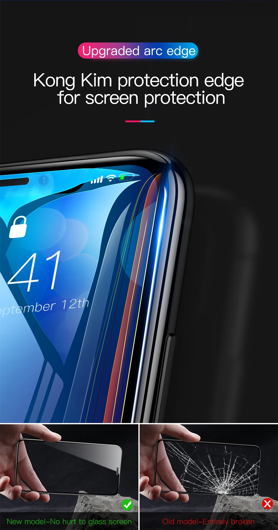 Защитная пленка Baseus 0,3 мм для iPhone Xs Max Xr X S Xsmax 3D, защитное стекло из закаленного стекла, пленка для iPhone X