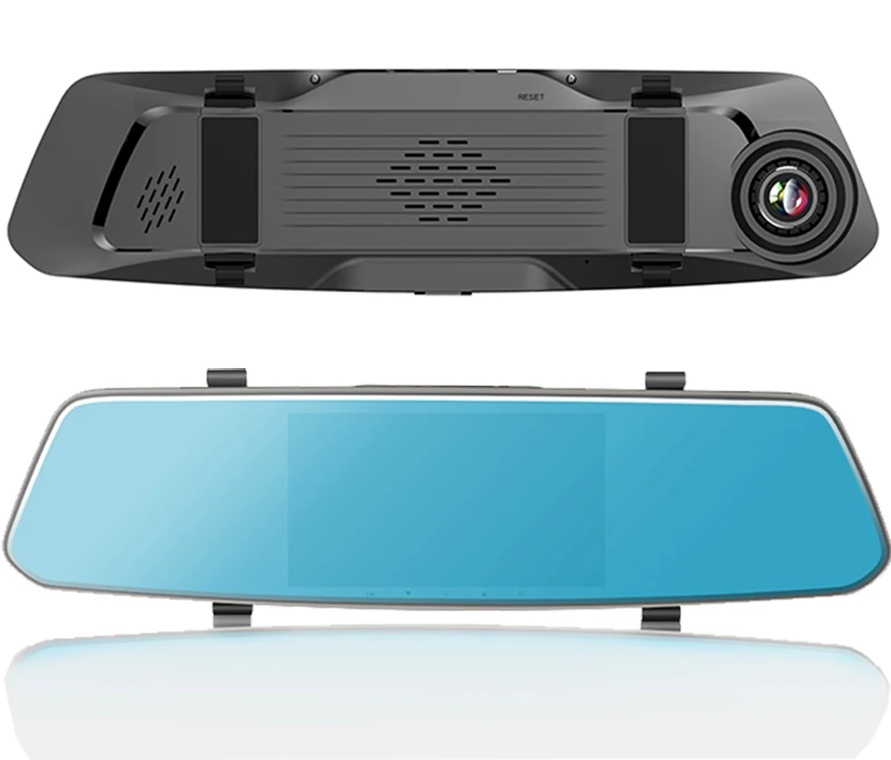 Kampacar " сенсорное зеркало DVR Dash камера s видео рекордер двойной объектив авто видеорегистраторы с двумя камерами HD 1080P два автомобиля регистратор Cam