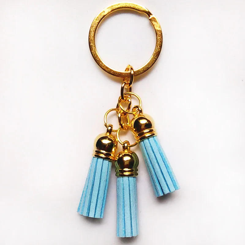 Модные Design прямоугольной формы из сверхтонкого волокна 3 брелоки с кисточками