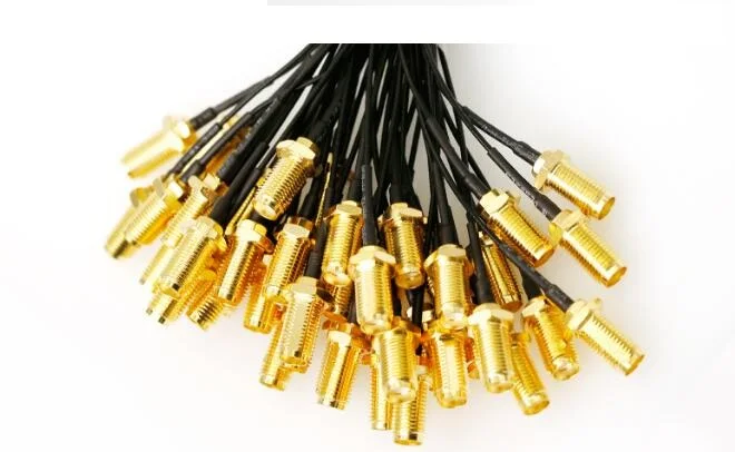 50 шт. SMA кабель прямой разъем к IPEX гнездовой RF Pigtail uFL/u.FL/антенна IPX адаптер провод