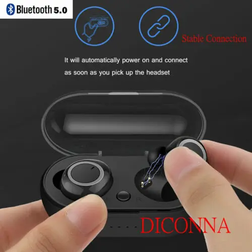 Bluetooth 5 0 Беспроводная Спортивная гарнитура TWS мини наушники-вкладыши зарядное