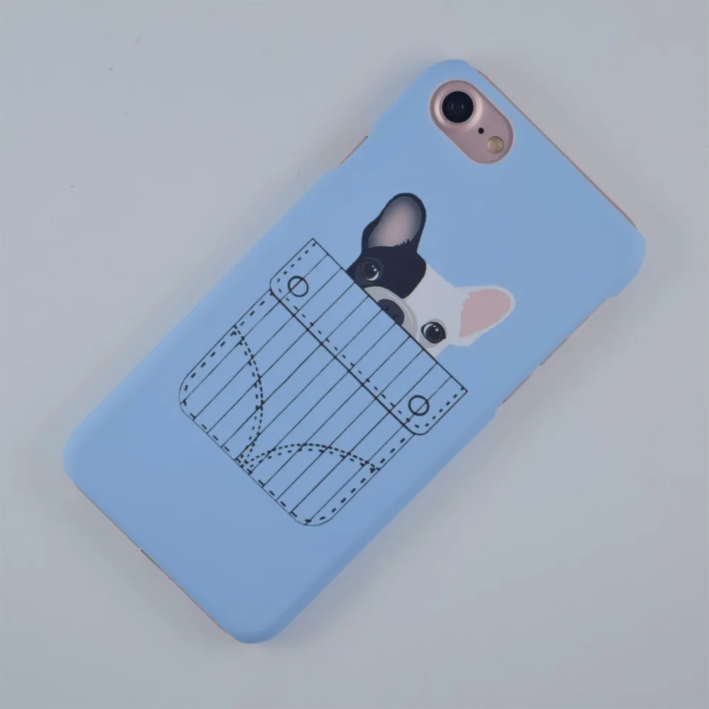 Чехол Facever Kawaii с французским бульдогом для iPhone 7 4 дюйма ультратонкий изящный
