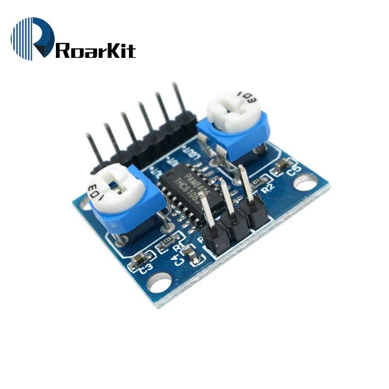 Плата цифрового усилителя PAM8406 с регулятором громкости 5Wx2 Stereo для arduino|digital amplifier