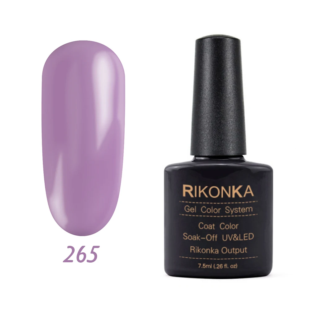 NG-265 RIKONKA UV набор гель-лаков для ногтей замочить от Vernis полуперманентный УФ Гибридный лак для ногтей гель лак краска цвета система - Цвет: NG-265
