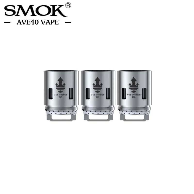 9 шт./лот оригинальный SMOK TFV12 Prince сменная катушка Q4/X4/X6/T10 0/M4/Mesh/Strip Core для Tank e