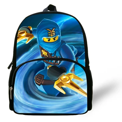 12 дюймов для малышей Mochila, Детская популярная школьная сумка с мультипликационным принтом, Модный маленький рюкзак Ninjago для маленьких мальчиков и девочек, детская сумка
