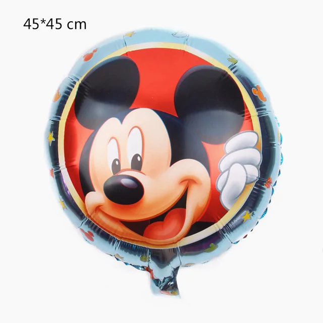 Mickey 1 шт. 110 см гигантские фольгированные шары с Микки и Минни, большие красные и черные стоячие шары для маленьких мальчиков и девочек, украшения для дня рождения - Цвет: Mickey
