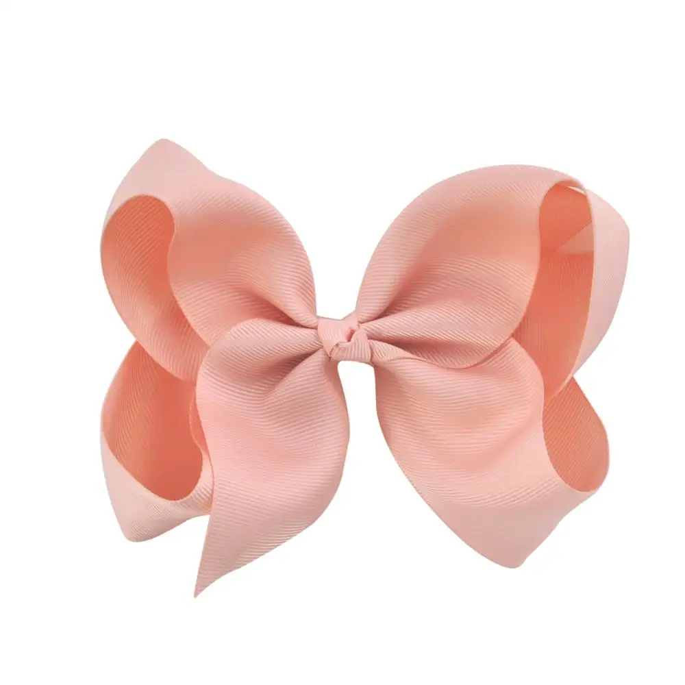 Dusky Pink No10 1 шт., 6 дюймов, аксессуары для волос с бантом, корсажная лента, детские шпильки принцессы, детская одежда для волос, милые заколки с бантами для волос - Цвет: Dusky Pink No10