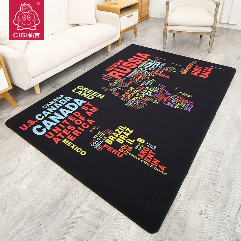 CIGI креативный коврик с разноцветными буквами нейлоновый прямоугольный