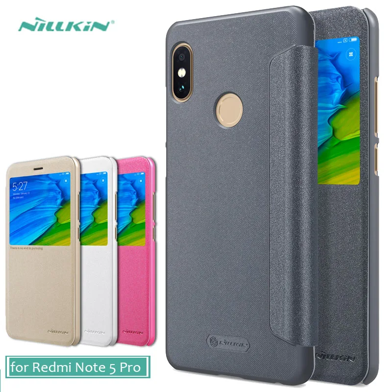 Для Xiaomi Redmi Note 8 7 6 5 Pro Чехол NILLKIN Sparkle роскошный Флип кожаный чехол для телефона