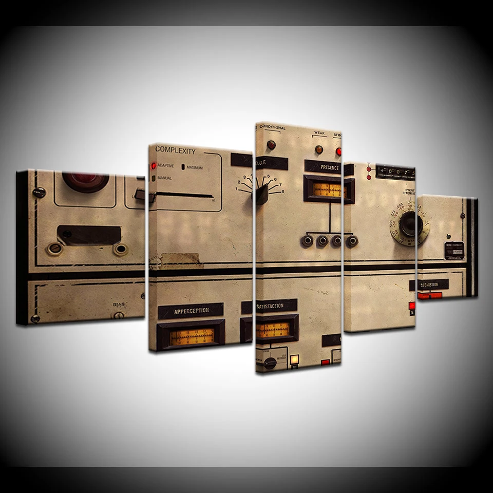 

Canvas Painting Add Violence - Nine Inch Nails 5 Pieces Wall Art Painting Modular Wallpapers Poster Print for living room Decor