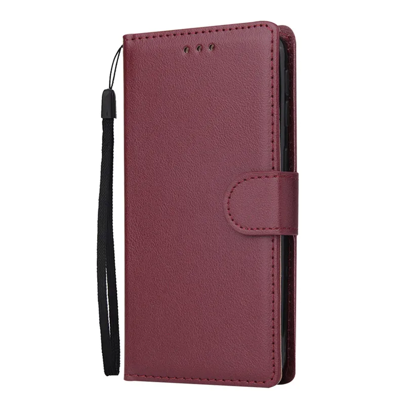 Классический кожаный чехол для Xiao mi Red mi Note 7 5 4 6 Pro Чехол s для Xiao mi Red mi 6 5 Plus 5A 4A 4X mi A1 A2 чехол для телефона чехол - Цвет: Wine Red