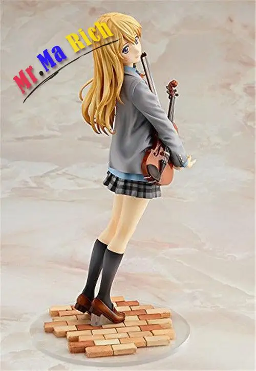 Ваша вранья в апреле Miyazono Kaori 1/8 Масштаб Окрашенные аниме 20 см ПВХ фигурка|pvc figure|your