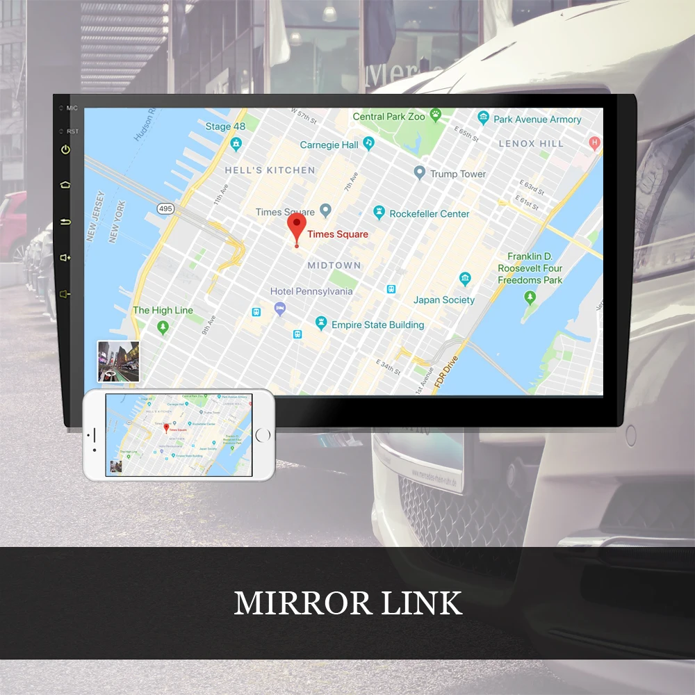 Podofo 2 din Android 8 0 wifi Автомобильный мультимедийный плеер авторадио 10 1