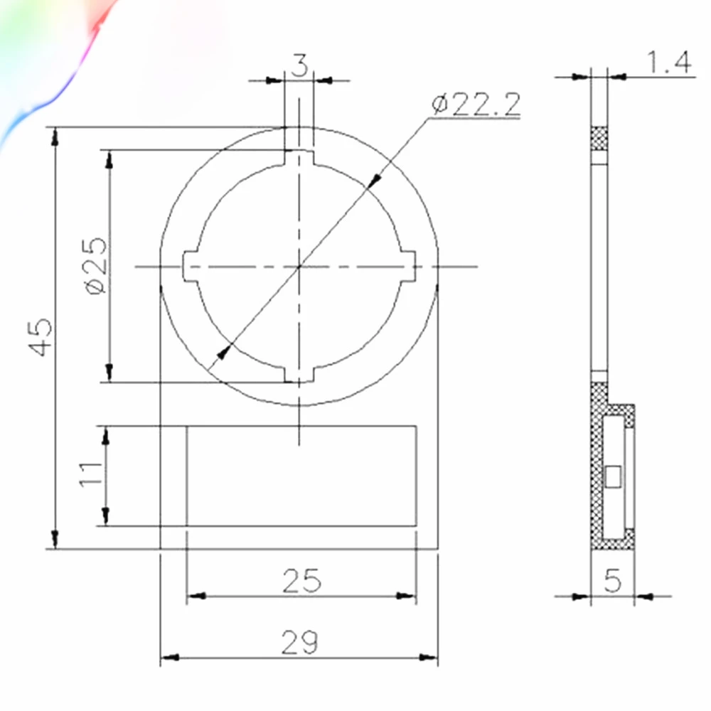 10 шт. 22 мм высокого качества Кнопка метка переключателя доска 25x11 | Обустройство