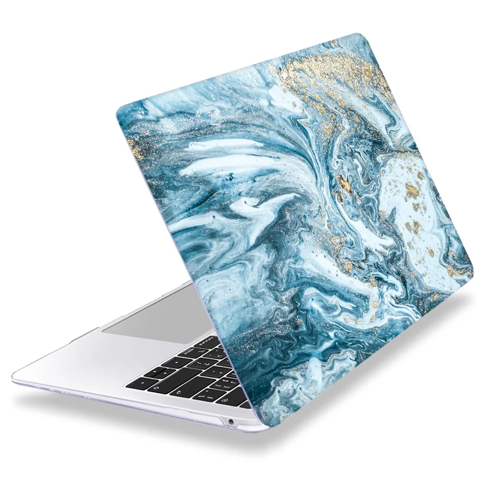 Чехол для ноутбука Apple MacBook Air 11 13 Pro retina 12 13 15 для Mac book Pro 13,3 15,4 Touch bar мраморный пластиковый жесткий чехол