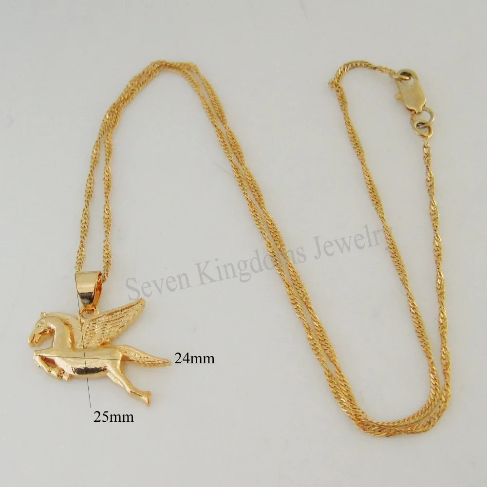 Минимальный заказ 10 долларов США смешанный дизайн ожерелье из желтого золота 24 к