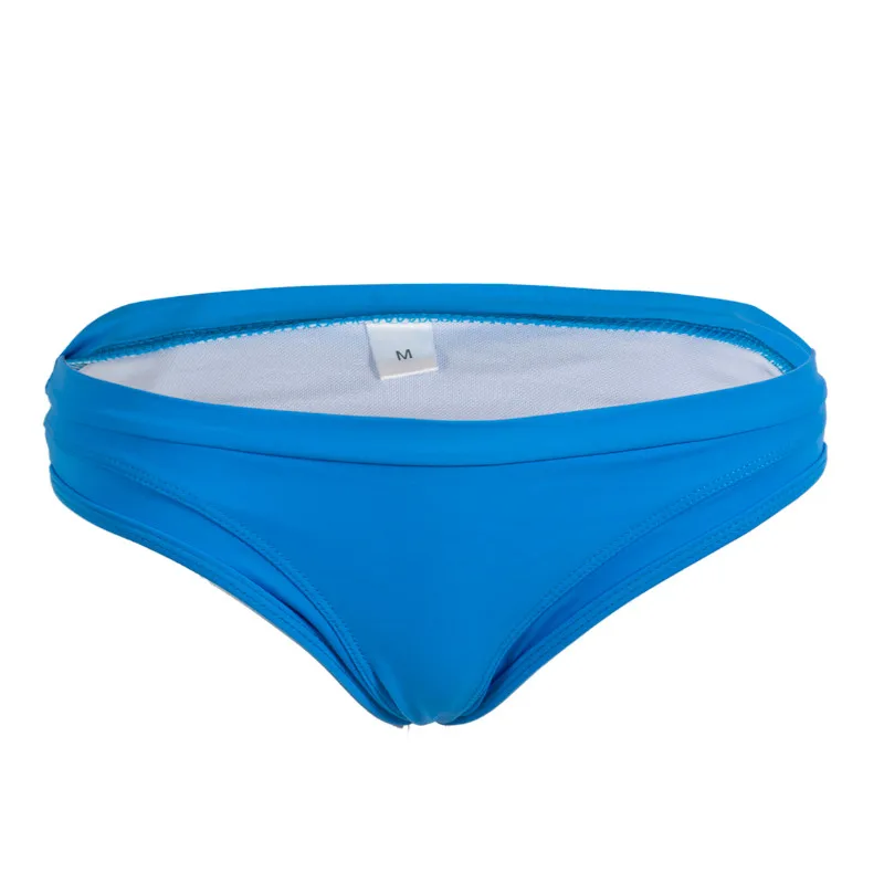 Women Bikini High Waist Swim Panties Solid Color Elasticity Simple Fashion Briefs Beach Summer | Спорт и развлечения