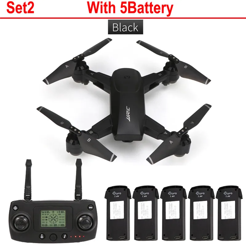Set2 JJRC H78G 5G WiFi FPV 1080P широкоугольная HD камера gps двойной режим позиционирования складной RC Квадрокоптер RTF Профессиональный беспилотник игрушки - Цвет: Set2