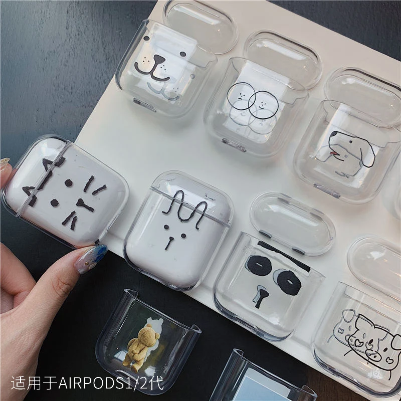 Airpods защитный чехол с мультяшными животными Airpods2 комплект беспроводной Bluetooth