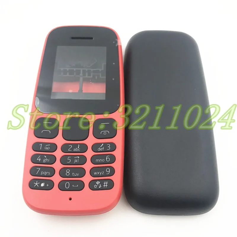 Чехол накладка для Nokia 105 2017 + задняя крышка английская клавиатура логотип|Корпусы