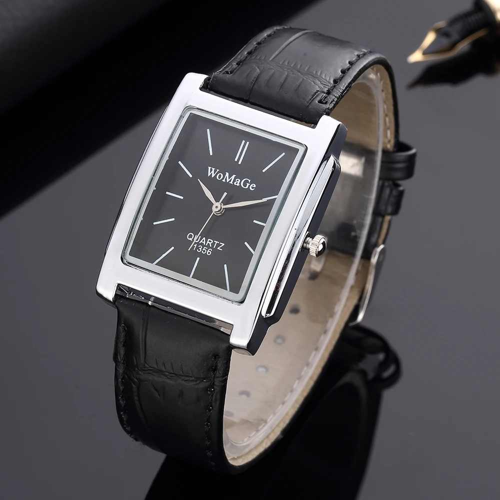 Модные черные кожаные маленькие часы женские роскошные от топ бренда 2019 наручные