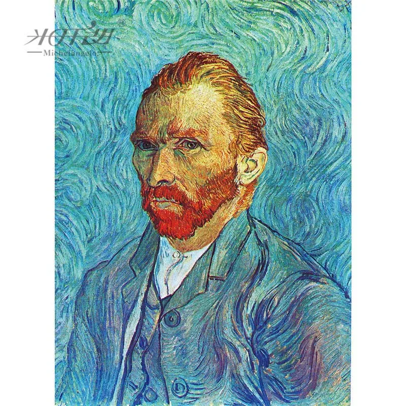 A--1000 Pieces Michelangelo деревянный пазл 500 1000 шт Старый мастер Автопортрет Винсента Живопись Ван Гога искусство обучающая игрушка Декор - Цвет: A--1000 Pieces