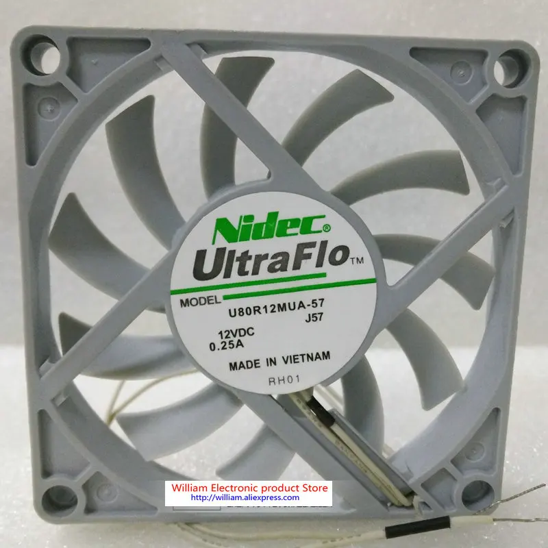 Новый оригинальный гидравлический охлаждающий вентилятор NIDEC U80R12MUA-57 12 в 0 25 а