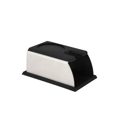 Black Держатель для кофе, силиконовый коврик для кофе, подставка для кофе, аксессуары для кофе, инструменты для баристы - Color: Black
