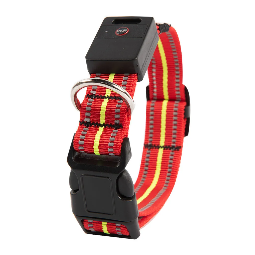 Dropshipping Small And Medium Dog Reflective Strip Waterproof Charging Light LED Collar | Дом и сад