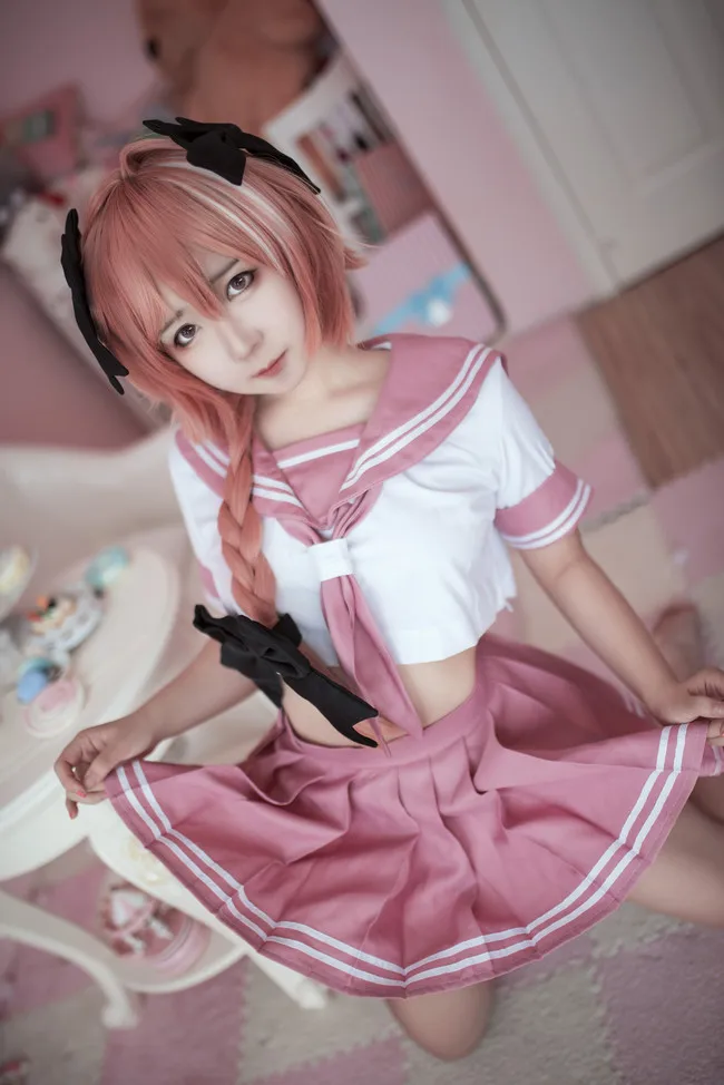 FGO Fate Grand Order apocripha Astolfo Asutorufo JK школьная форма костюм моряка топ юбка наряд аниме костюмы для косплея