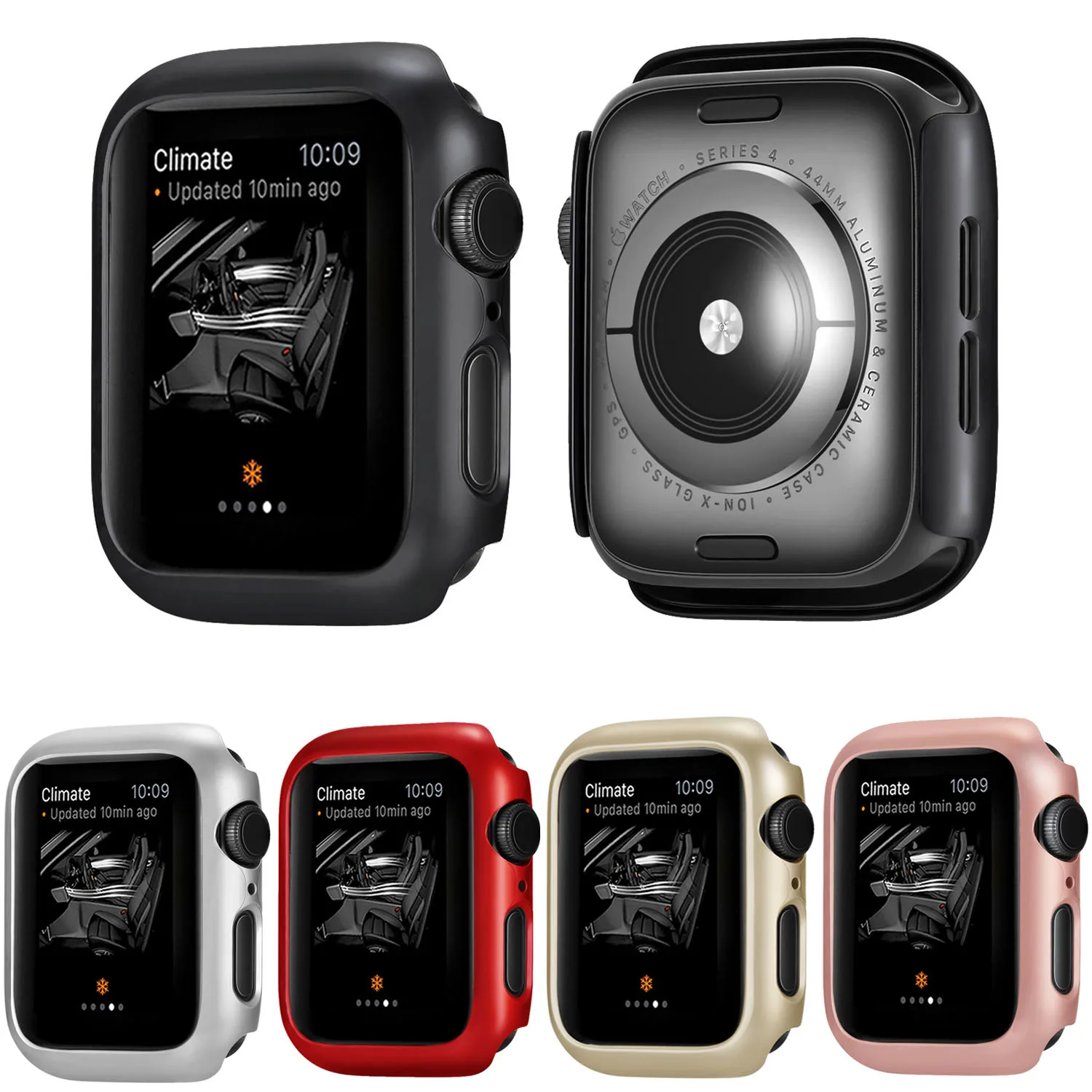 Масляный защитный чехол для Apple Watch 44 мм 40 мм бампер оболочка серия 4 серия 5 iWatch чехол