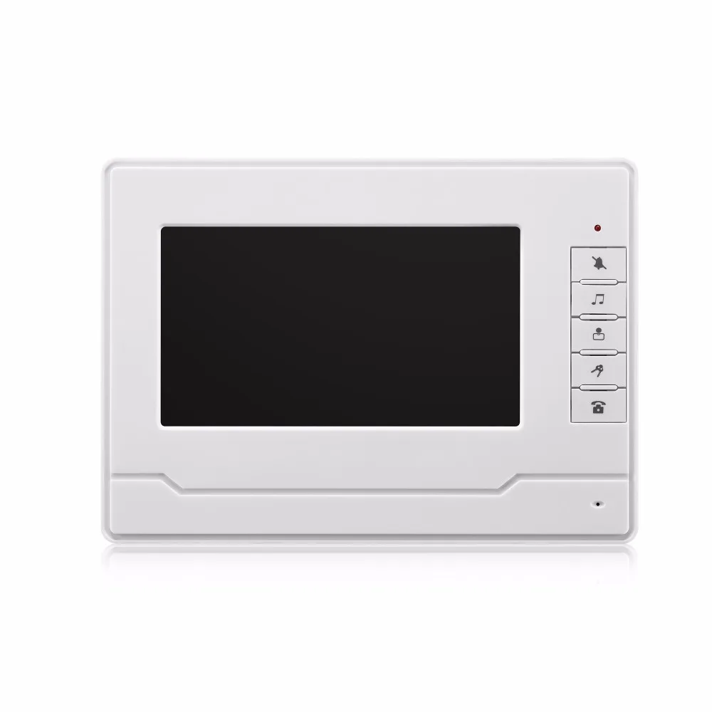 SmartYIBA 2 Apartments Video Intercom System 7 Inch Color Screen Monitor Audio Chat Two-Way Doorphone Doorbell Camera | Безопасность и