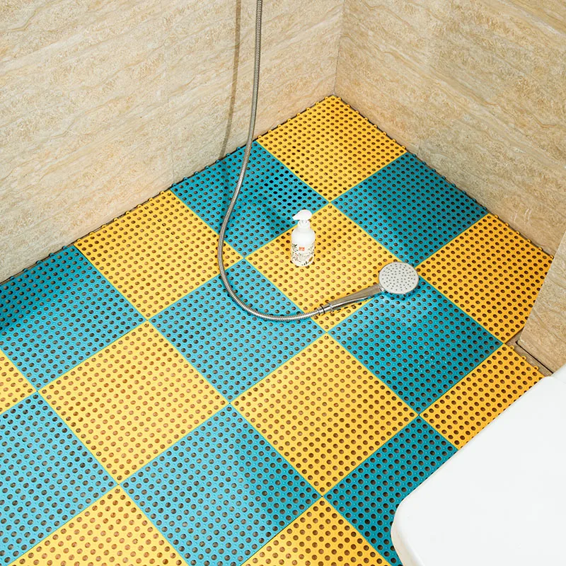 Blue yellow Противоскользящий коврик для ванной комнаты, домашний мозаичный коврик для ванной, туалета, туалета, водная Подушка, кухонный коврик для туалета - Цвет: Blue yellow
