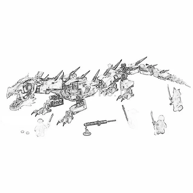 592 шт 06051 Совместимость 70612 ninjagoo Летающая меха Дракон строительные блоки кирпичи